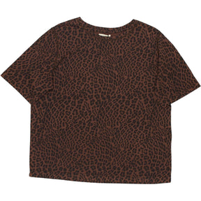 Hush Brown Leopard Oversized Tee