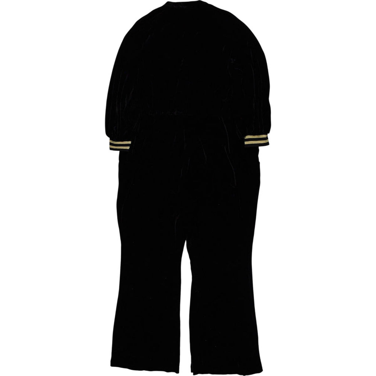 Joanie Black Velour Jumpsuit
