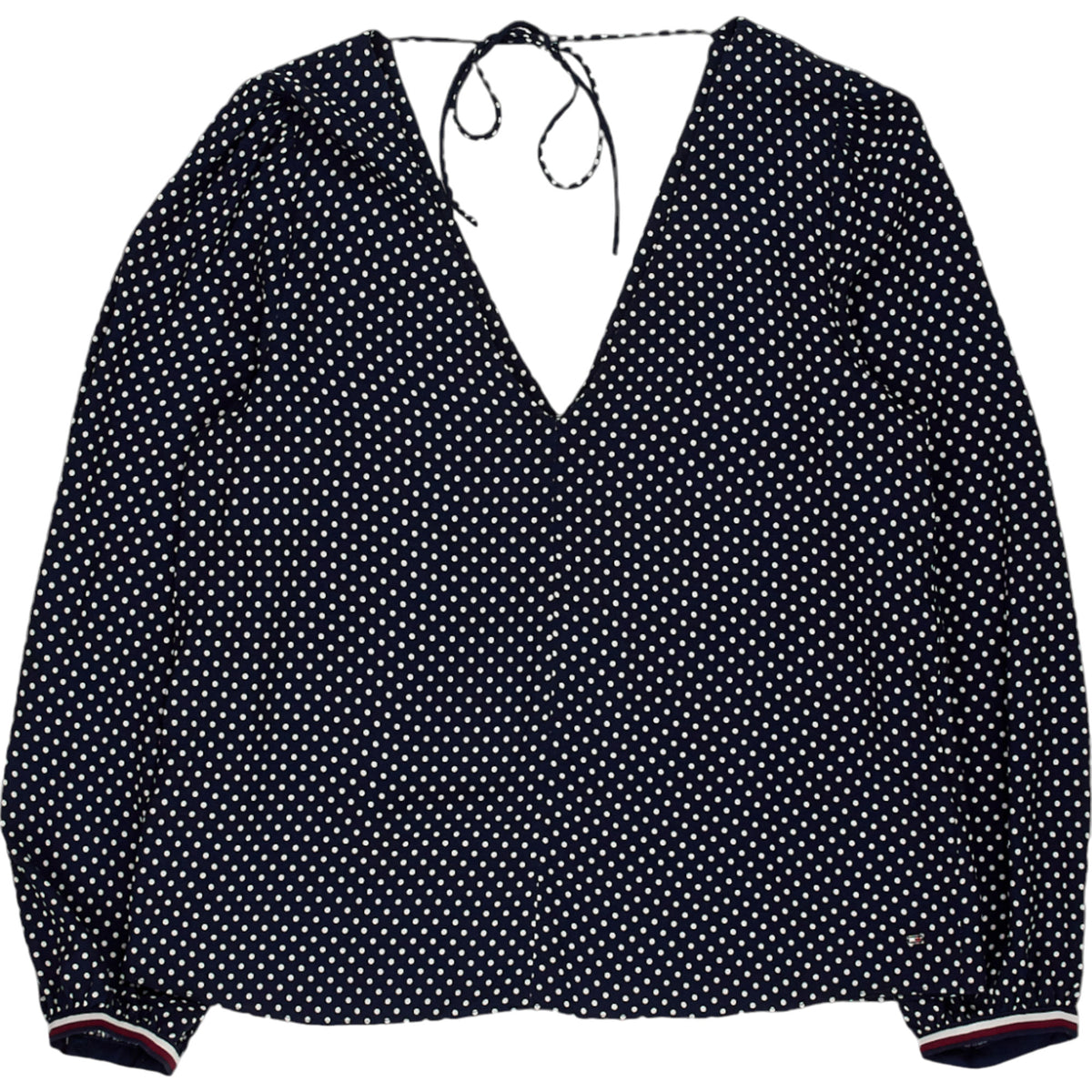 Tommy Hilfiger Navy Polka Dot Blouse