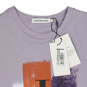 Calvin Klein Jeans Lavender Brush Stroke Monogram T-Shirt