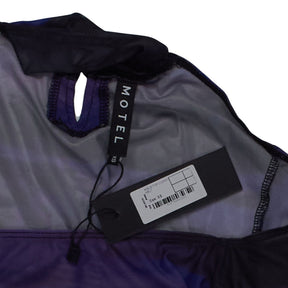 Motel Ribus Cosmic Melt Mesh Cropped Top