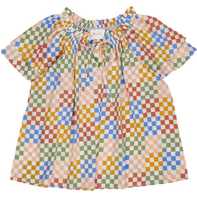 Bonte Multi Checkered Mina Top