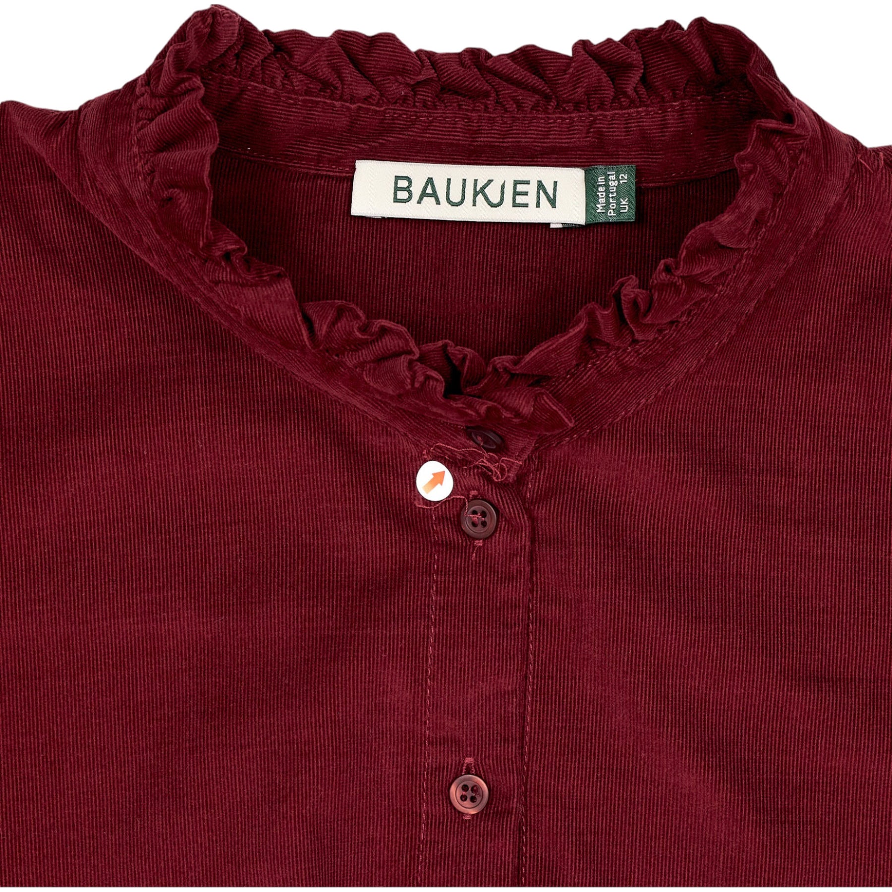 Baukjen Red Tiered Corduroy Dress