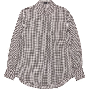 Joseph Brown Houndstooth Shirt
