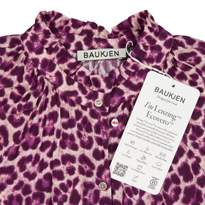 Baukjen Purple Luna Leopard Print Dress