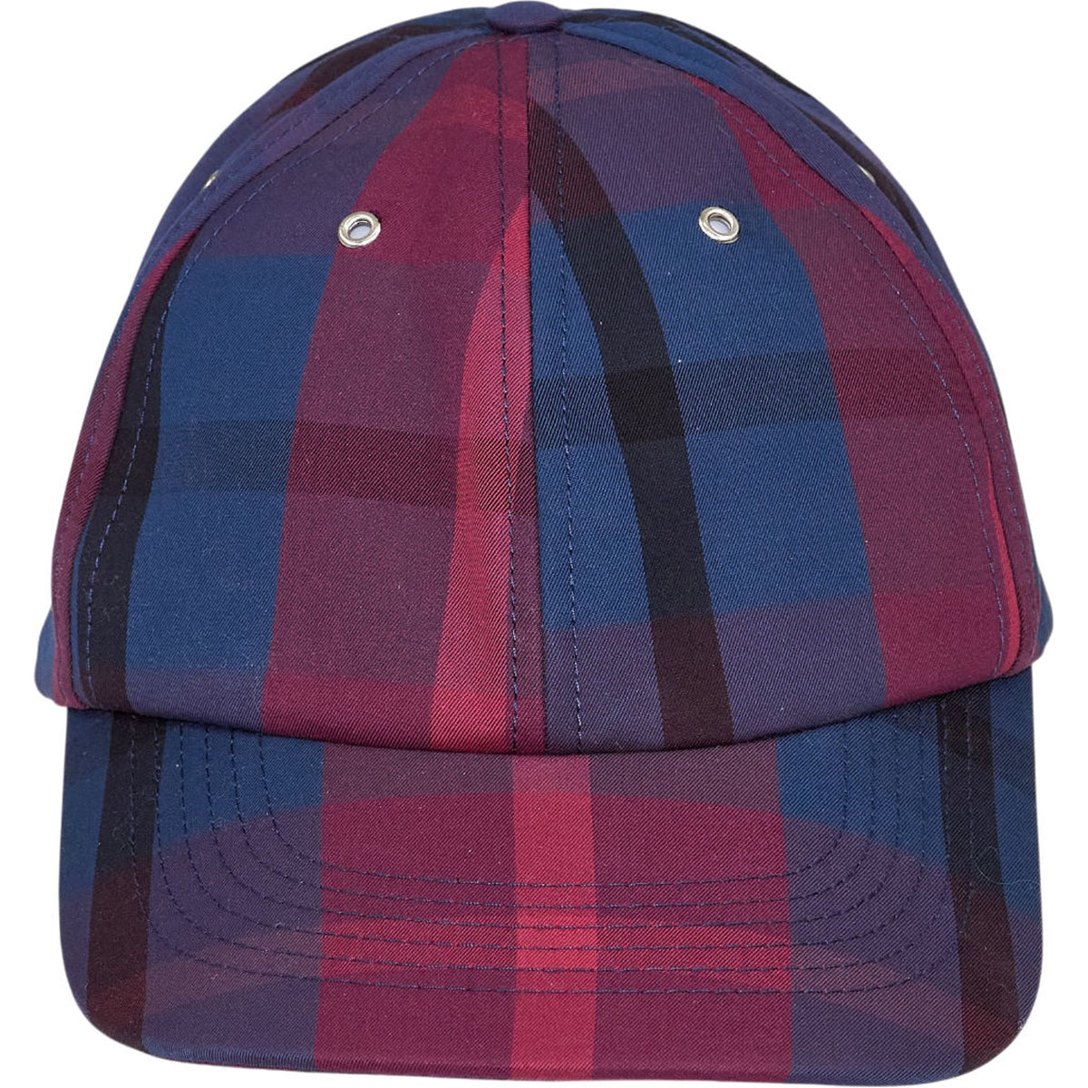 YMC Blue Red Check Baseball Cap