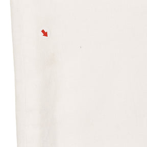 NRBY White Cotton Ankle Crop Trousers