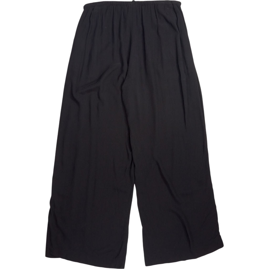 Hush Black Viscose Wide Leg Trousers