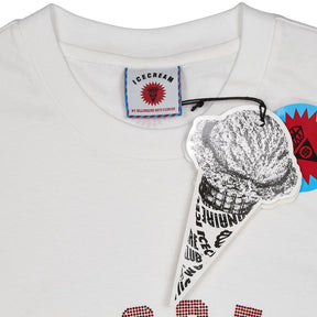 Icecream White Rhinestone Logo T-Shirt