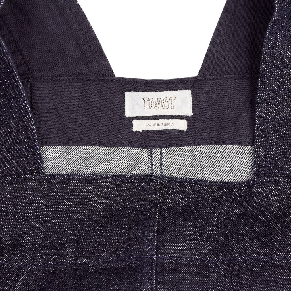 Toast Navy Denim Pinafore Dress