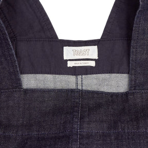 Toast Navy Denim Pinafore Dress