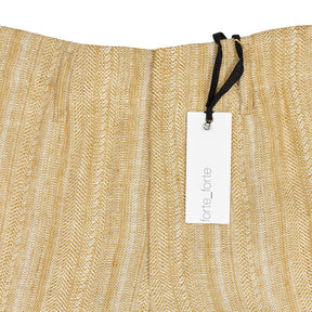 Forte Forte Gold Striped Trousers