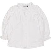 Baukjen White Annie Ruffle Collar Blouse