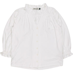 Baukjen White Annie Ruffle Collar Blouse