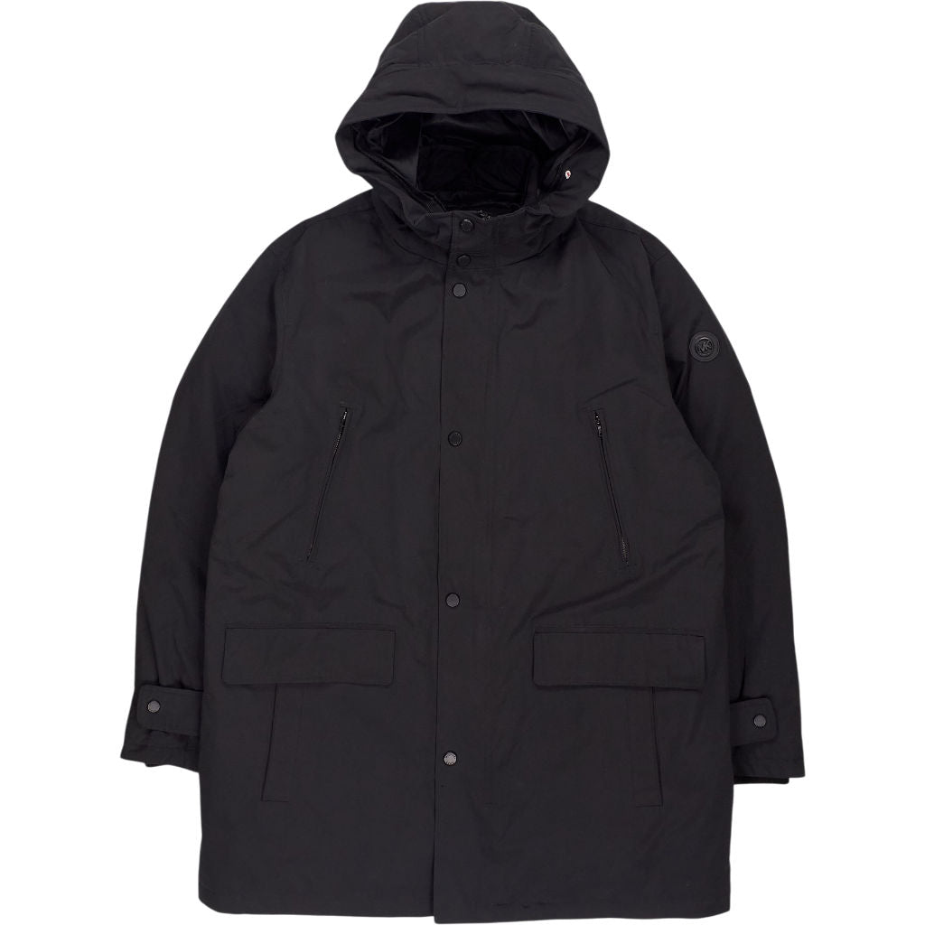 Michael Kors Black Hooded Parka Coat