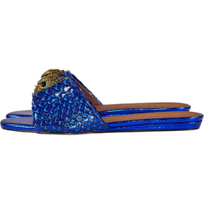 Kurt Geiger Blue Kensington Flat Sandal