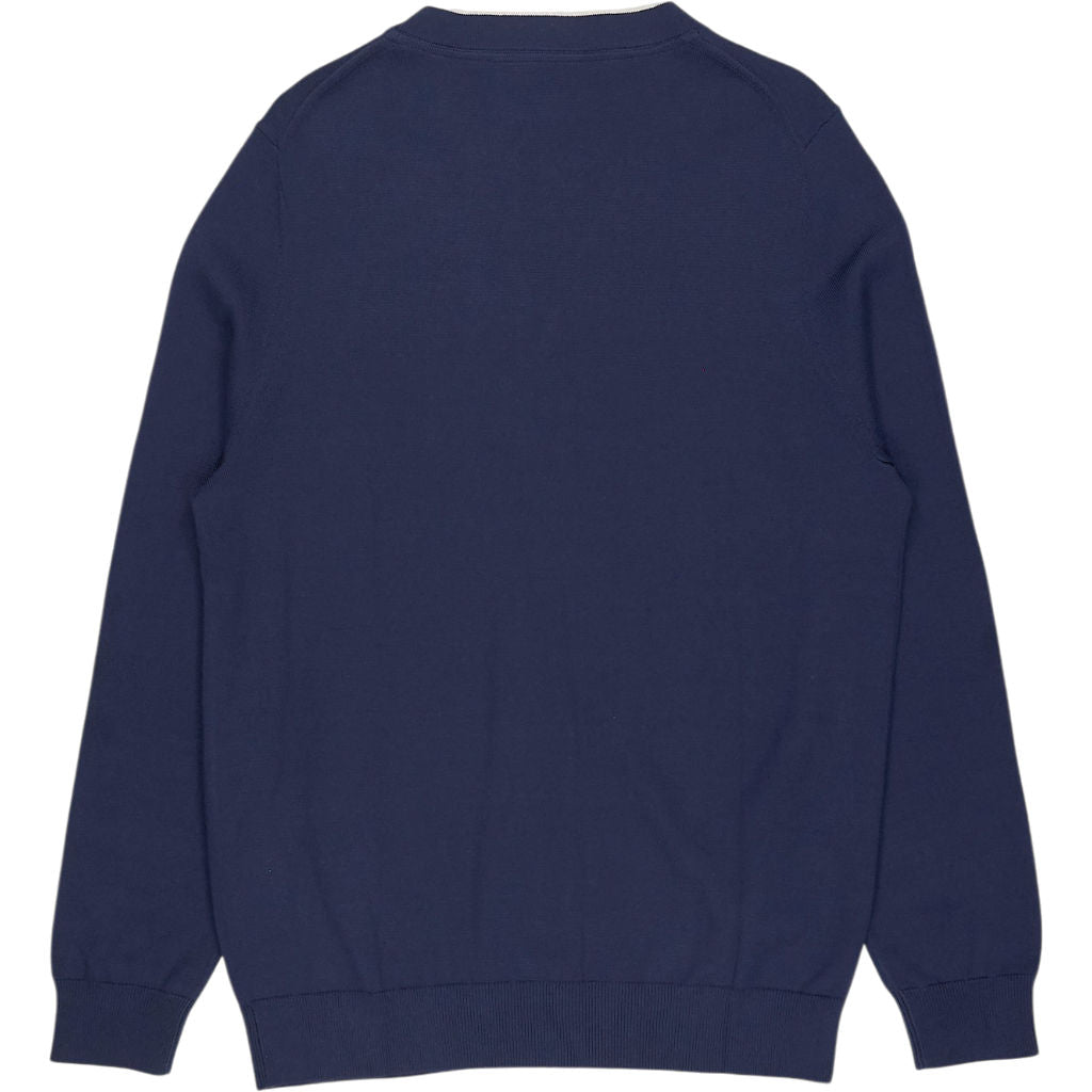 Lyle & Scott Navy Cotton Cardigan
