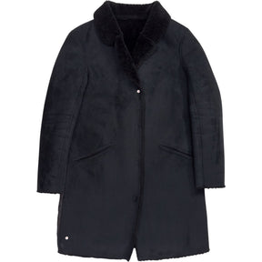 Gerard Darel Black Shearling Coat