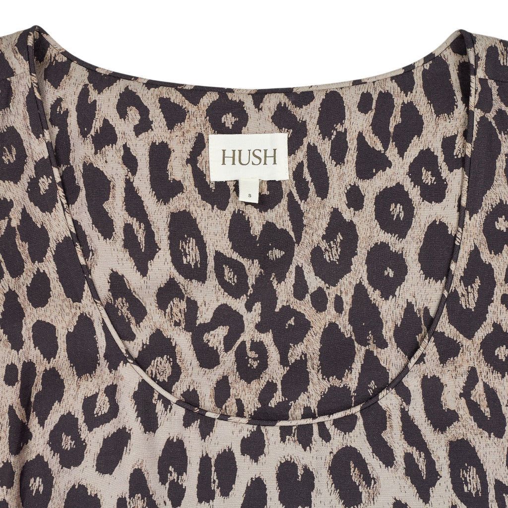 Hush Leopard Print Sleeveless Dress