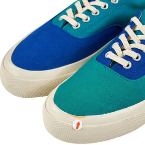 YMC Multi Blue Canvas Trainers