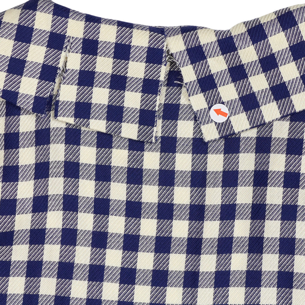 Rixo Blue Check Jackie Dress