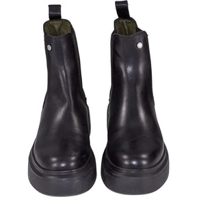 Barbour Black Leather Chelsea Boots