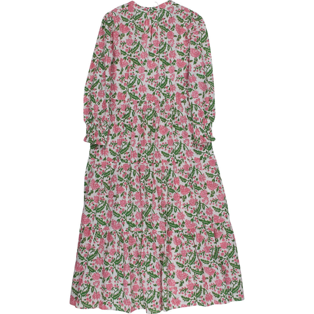 Pink City Prints Floral Midi Dress