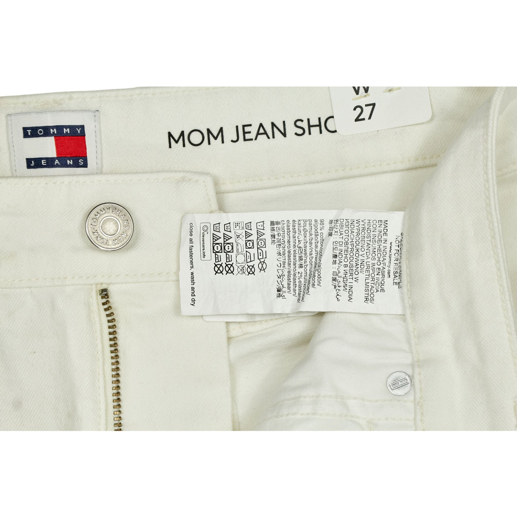 Tommy Hilfiger White Denim Mom Shorts