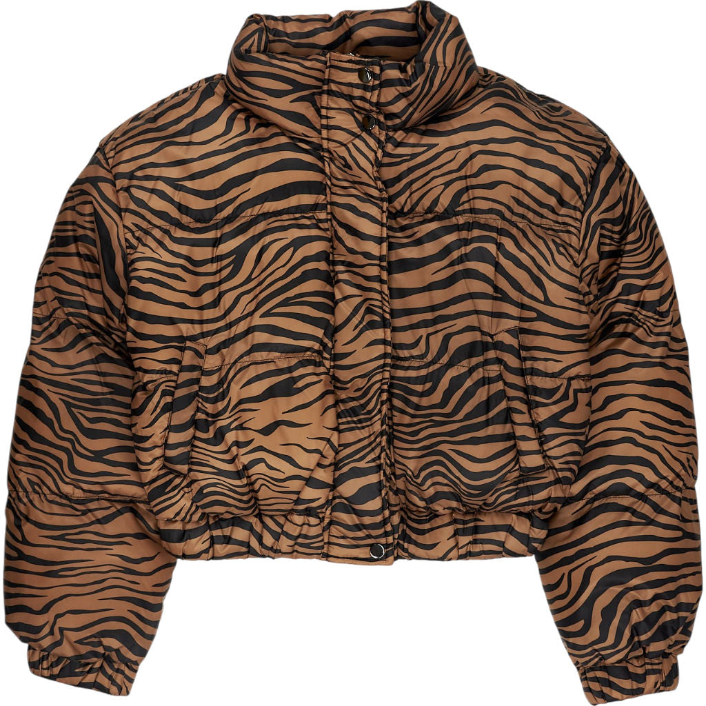 Motel Brown Zebra Rohos Puffer Jacket