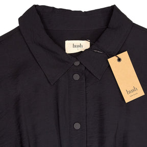 Hush Black Alexa Midi Shirt Dress