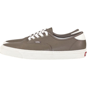 Vans Grey/Green Leather Trainers