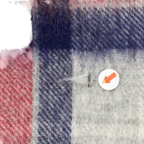 Barbour Red Blue Check Scarf