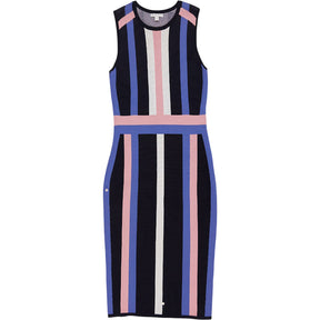 New York & Company Multicolour Striped Dress