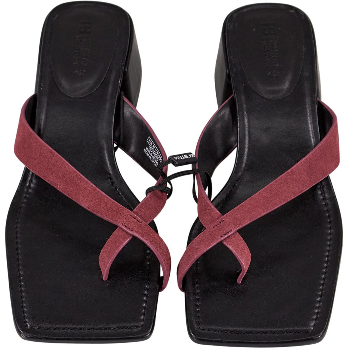 Pull & Bear Pink Suede Sandals