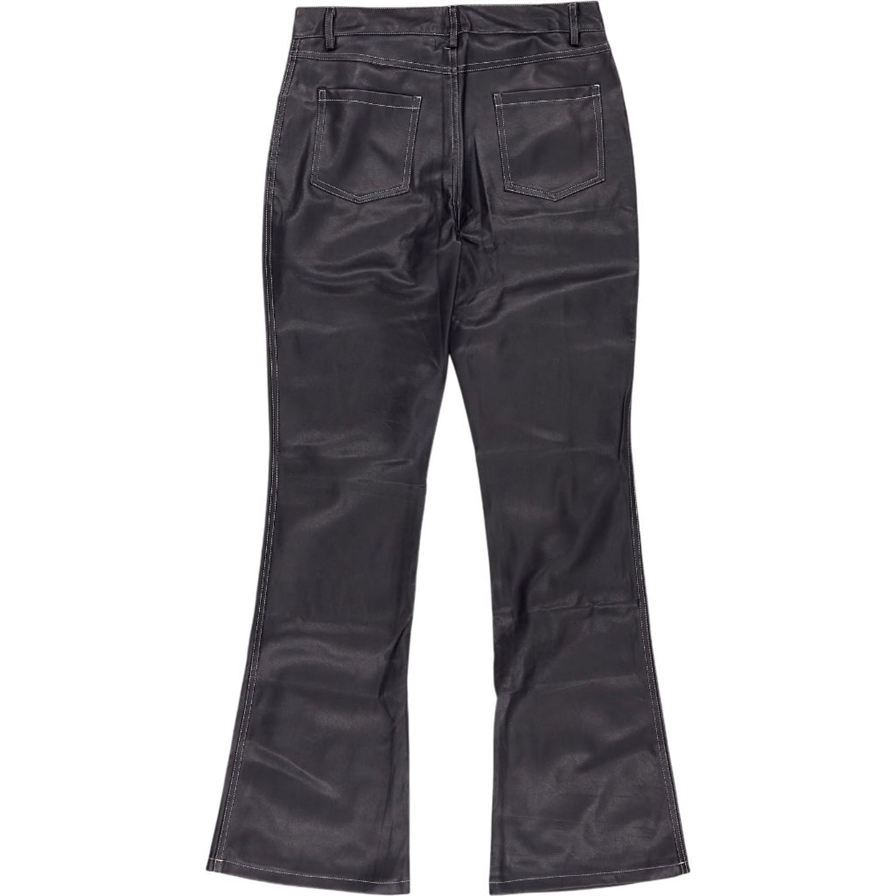 Motel Black PU Zorea Trousers