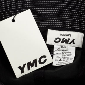 YMC Black Wool Blend Bucket Hat