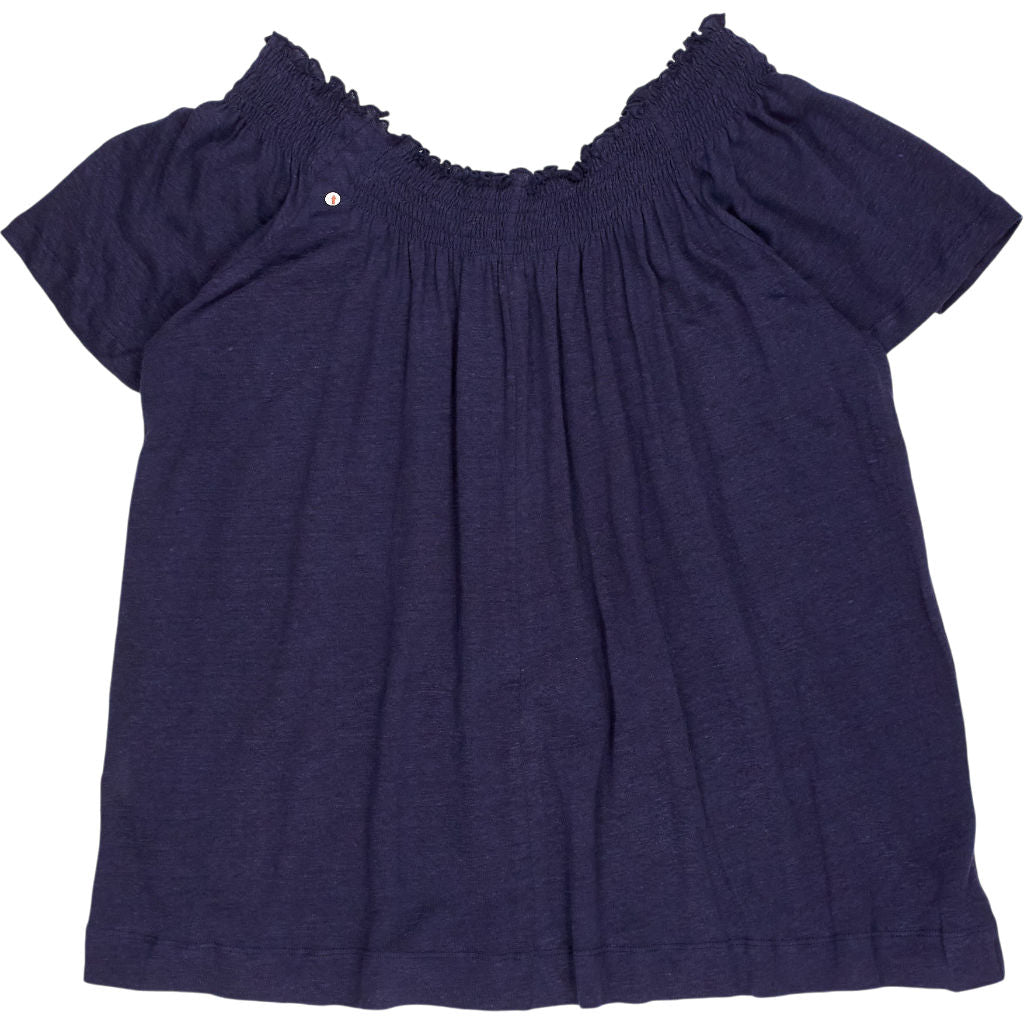 NRBY Navy Off Shoulder Top