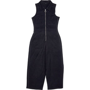 WYSE Black Towelling Jumpsuit