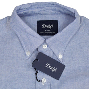Drake's Blue Button-Down Shirt