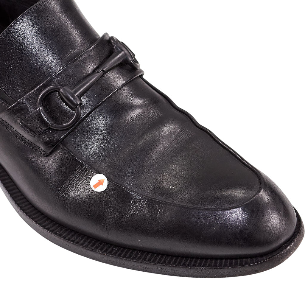 Gucci Black Leather Loafers