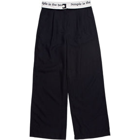 Fidos Black Wide Leg Trousers