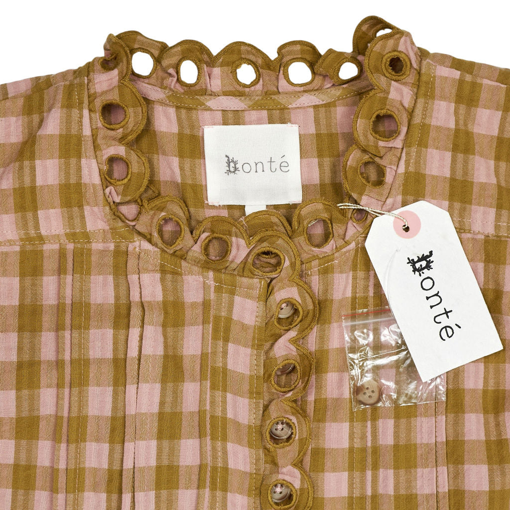 Bonte Blush Olive Check Etienne Shirt