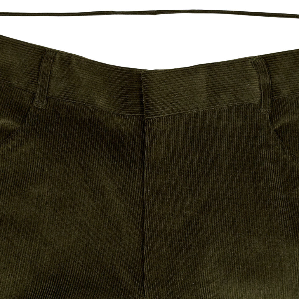 Anderson & Sheppard Green Corduroy Trousers