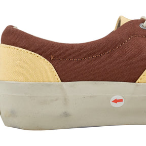 YMC Brown Yellow Canvas Trainers