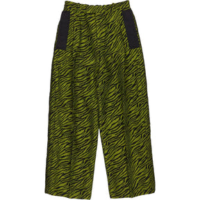 A Better Mistake Green Zebra Patterned Trousers