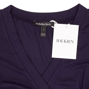 Isabella Oliver Maternity Navy Ruched Dress