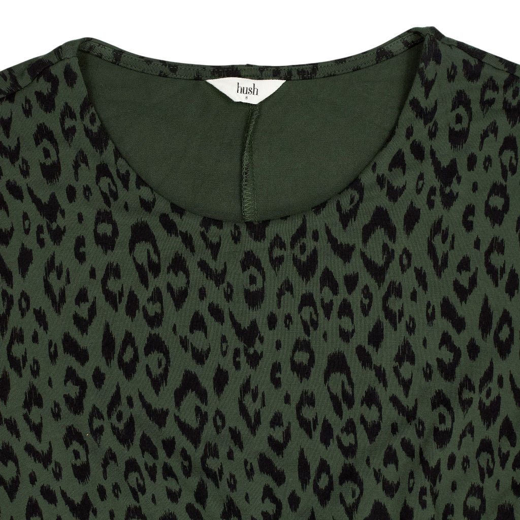 Hush Green Leopard Print Dress