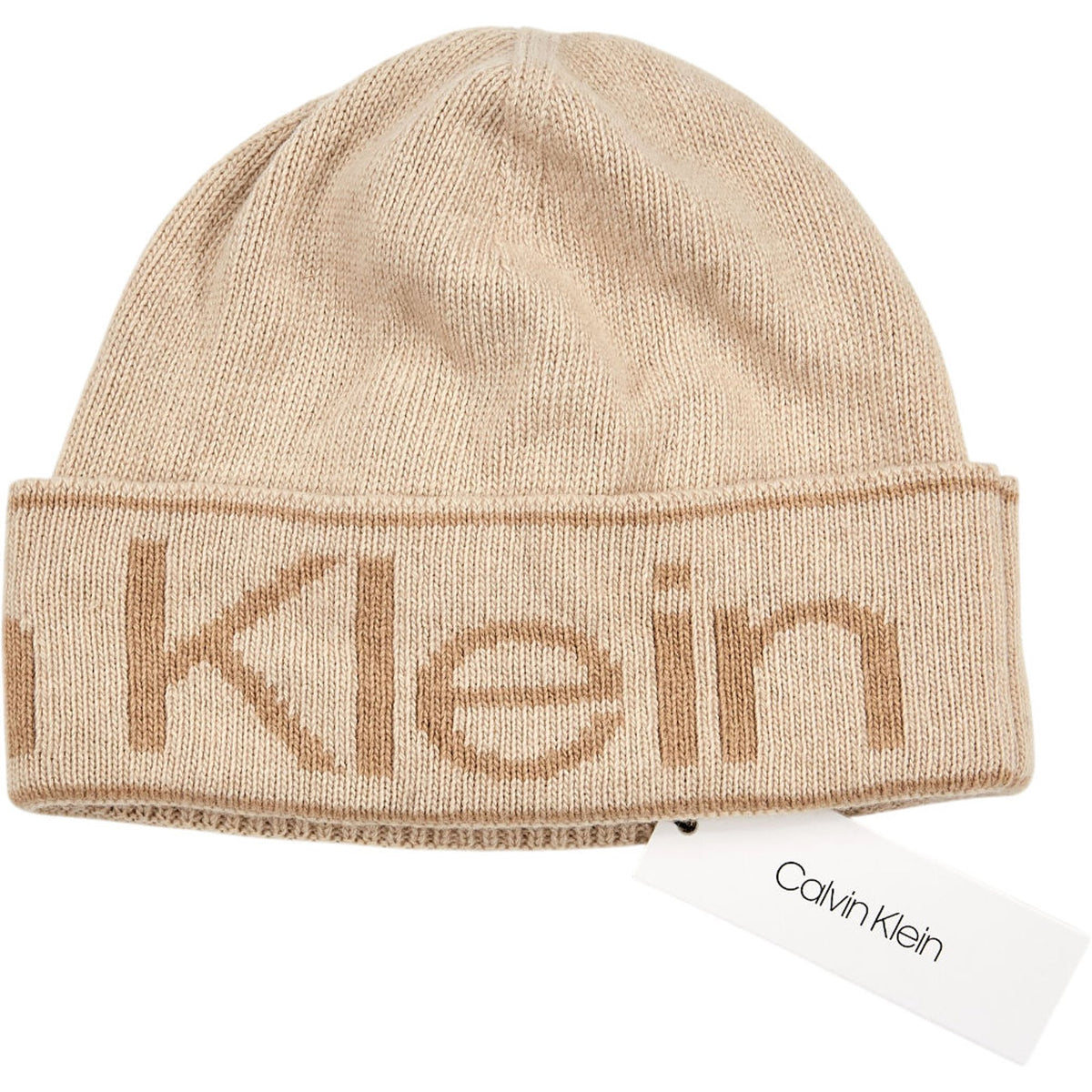 Calvin Klein Cream Eco Reverso Beanie