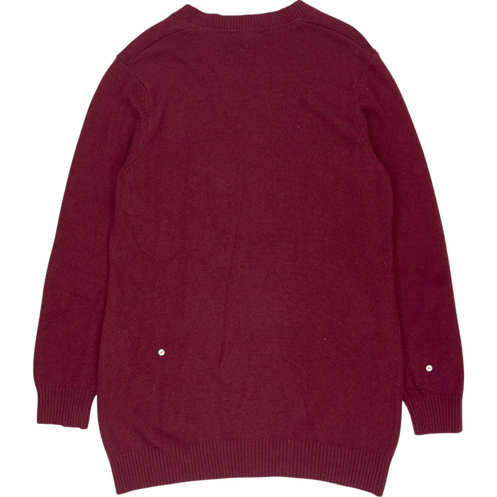 Baukjen Red V-Neck Jumper