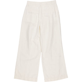 Hush Ecru Lya Cotton Wide Leg Trousers
